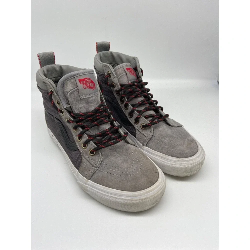 VANS Off The Wall High-Top Unisex Sneaker Shoes M 6.5 W 8.0 Gray Scotchgard